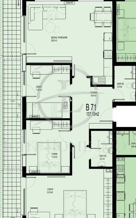 Реф. 2795 Четиристаен Смирненски / Нова Луксозна Сграда