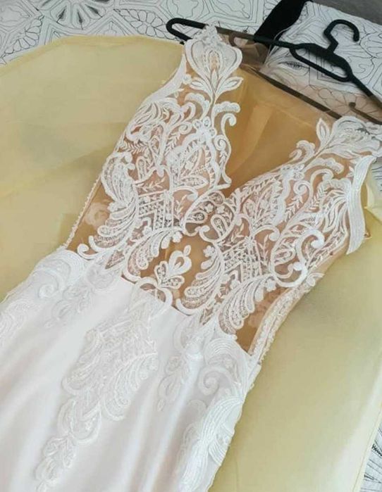Rochie de mireasă 2 în 1 – Creație Atelier Isabeli – Mărime S/M