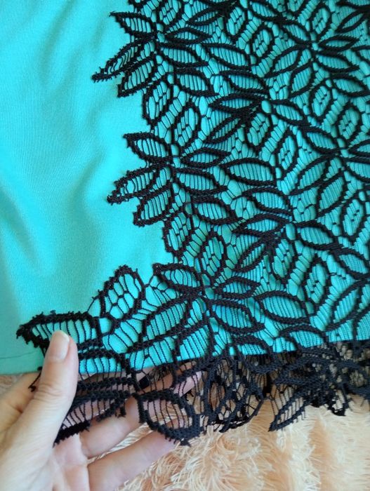 Платье летнее бирюзовое.