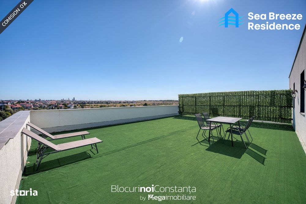 #Preț final: Penthouse mobilat, terasă 72m² - Sea Breeze, Mamaia Nord