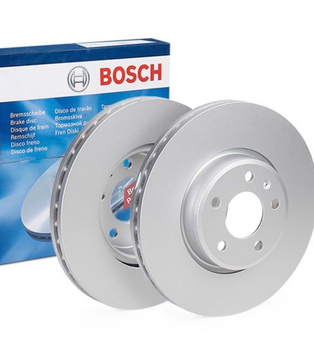 Set discuri ventilate si placute frane fata pentru Audi A4, A6, Q5.