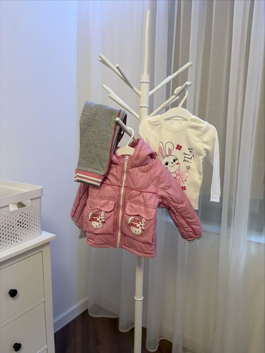 Чисто НОВ Сет Яке + панталонче и блузка  12-18 месеца