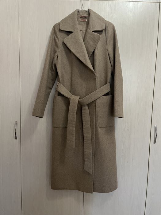 Шерстяное-кашемирное пальто