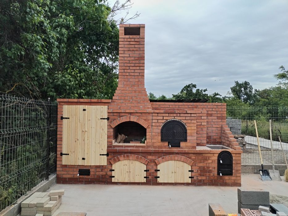 Grătare rustice din cărămidă