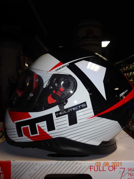 Каска MT Thunder 3 SV Ray пистов мото мотор тъмни очила ПРОМО!