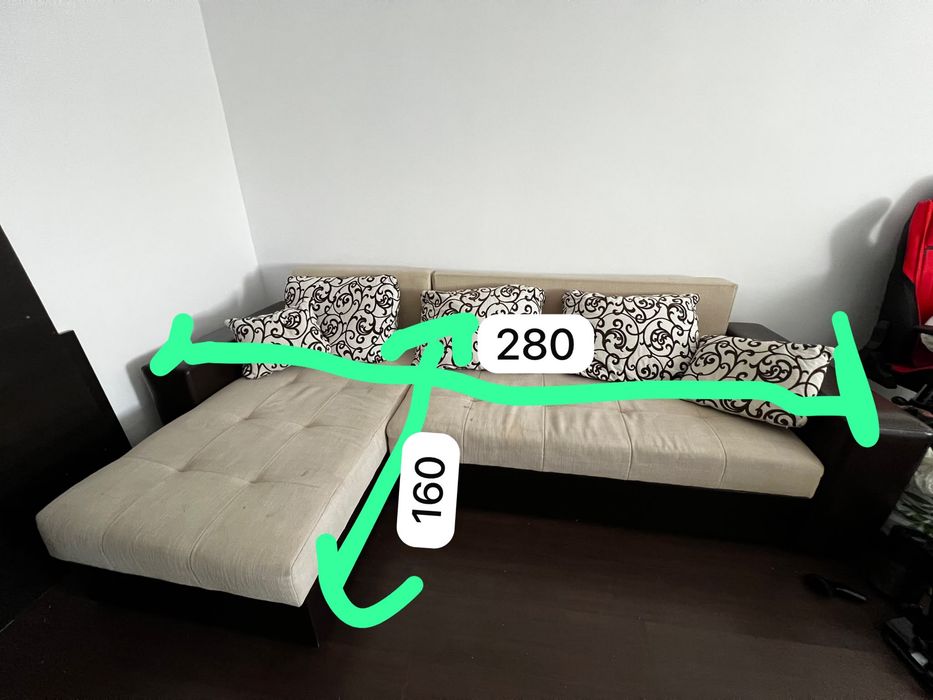 Vand canapea Extensibila cu lada de depozitare