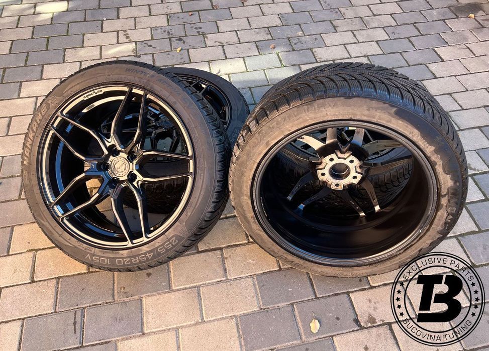 Set Jante Aliaj Concaver CVR3 R20 5X112 cu Anvelope Iarna 255/45/20