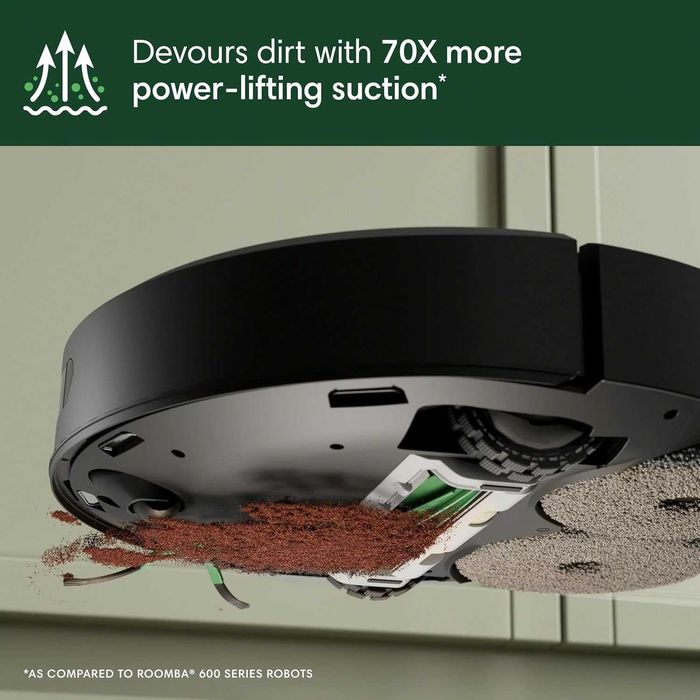 Прахосмукачка робот iRobot Roomba Plus 405, Combo+AutoWash