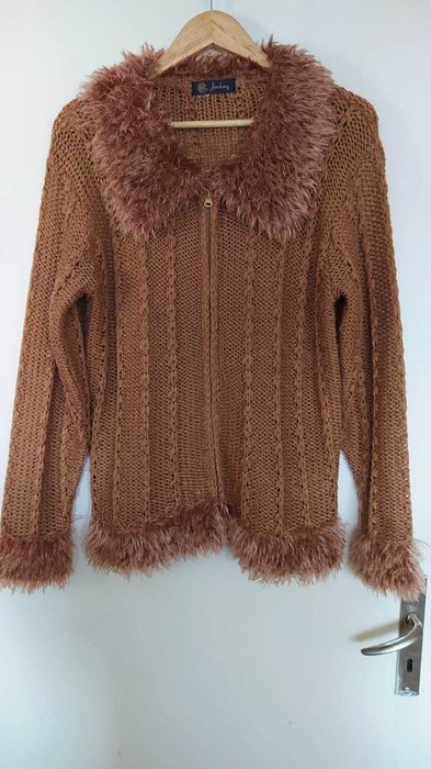 Дамска блуза плетена с двустранен цип