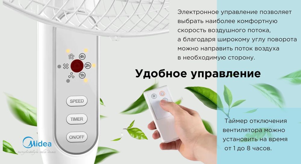 Вентиляторы Midea напольные