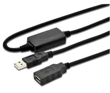 DIGITUS USB 2.0 Repeater Cable 15m USB A male / A female