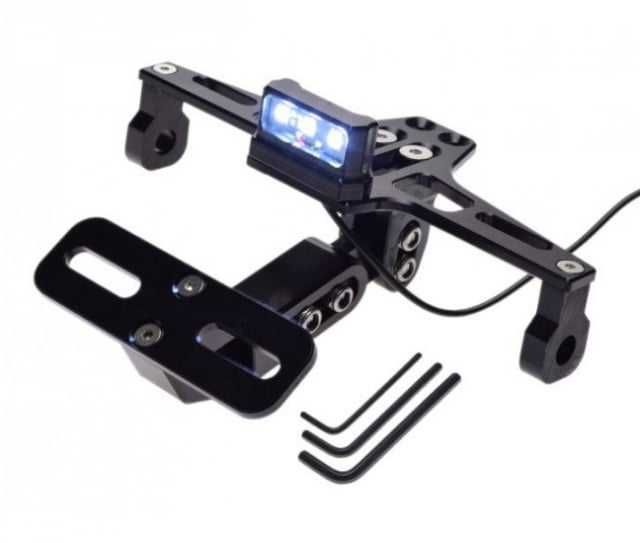 Suport Numar Moto Inmatriculare Motocicleta Universal Aluminiu