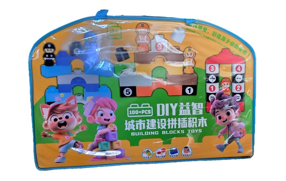 Детский развивающий конструктор DIY Building Blocks (100+ деталей)