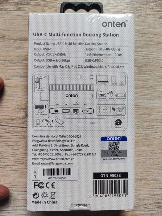 USB HUB Onten OTN-9503s 6in1