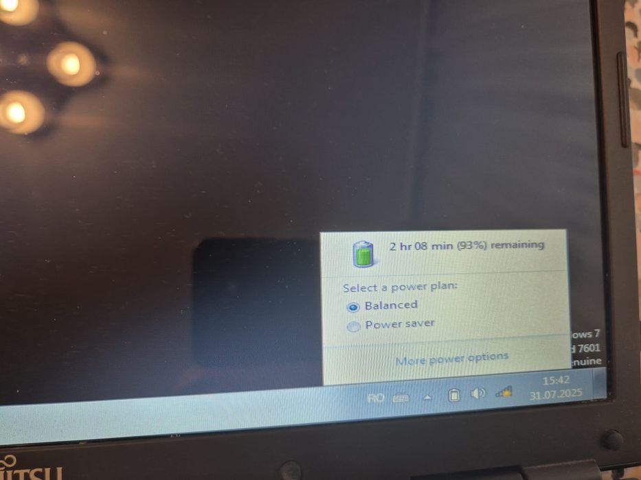 laptop fujitsu + incarcator si geanta