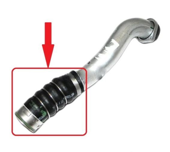 Furtun intercooler, supraalimentare Bmw Seria 3 E90/E91/92/93 2005-2013, diametru 48 mm, cauciuc, RapidAuto 2040PT-2