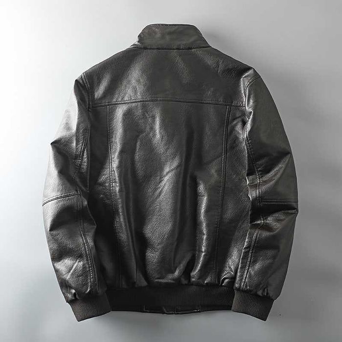 Кожаная куртка, мужская Carrera Marrone со стеганым подкладом