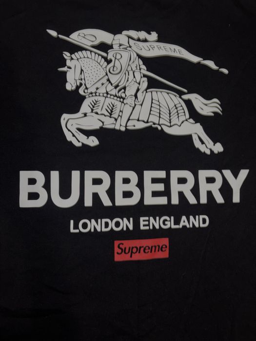 Tricou Burberry x Supreme
