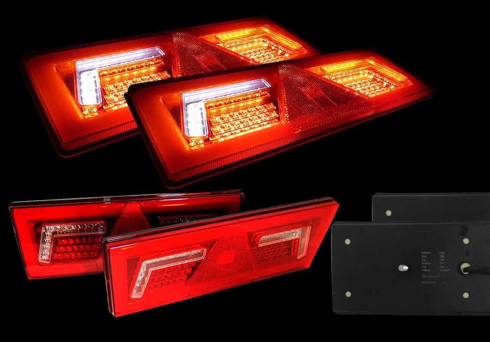 Комплект стопове с неон За Бус,Камион,Тир,Ремарке,Караванa 12 24v