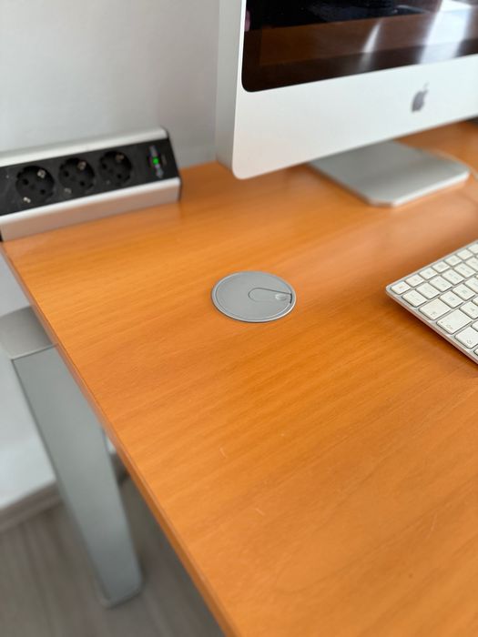 Birouîn lemn masiv - 2 locuri, dulap documente, 2 fotolii