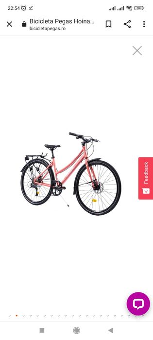 Bicicleta Pegas Hoinar Roz Mat