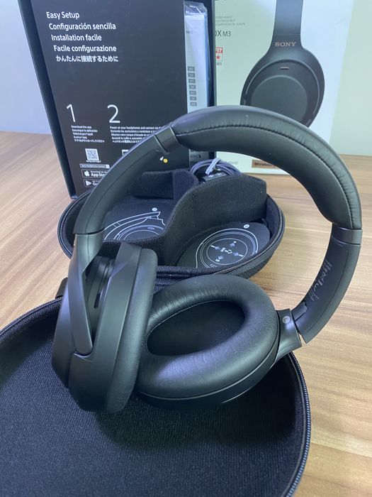 Stereo Headset Sony, Wireless, WH-1000X M3, Black, Desigilat