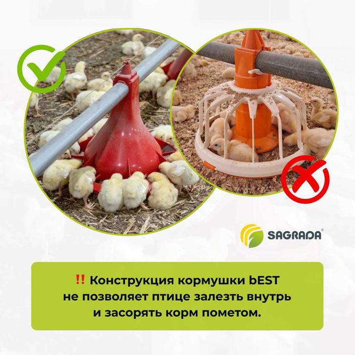 Broylerlar uchun oziqlantiruvchilar