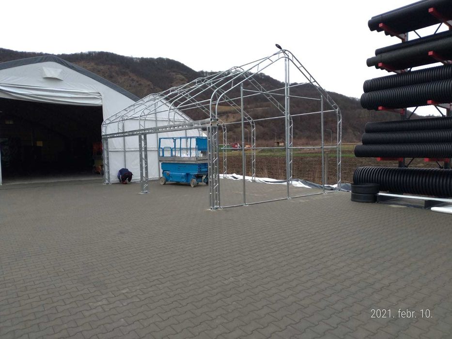 Cort industrial deschis 6,1x9,76x4,88 m
