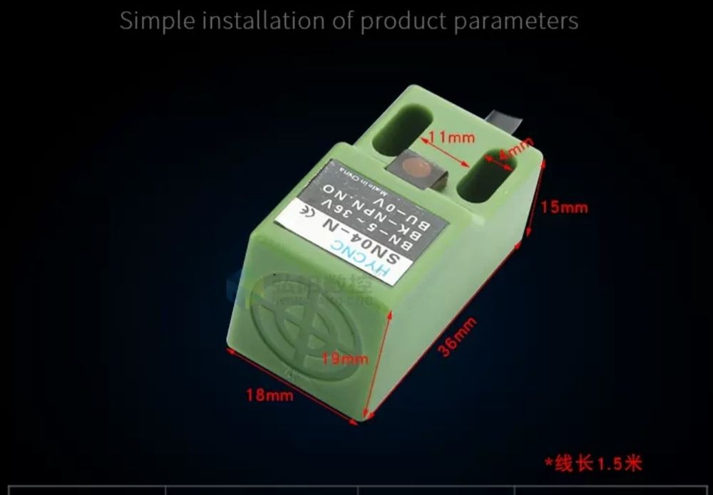 Датчик.  NPN. SN04-N. датчик Консовики.  ЧПУ. Mach 3. NcStudio.