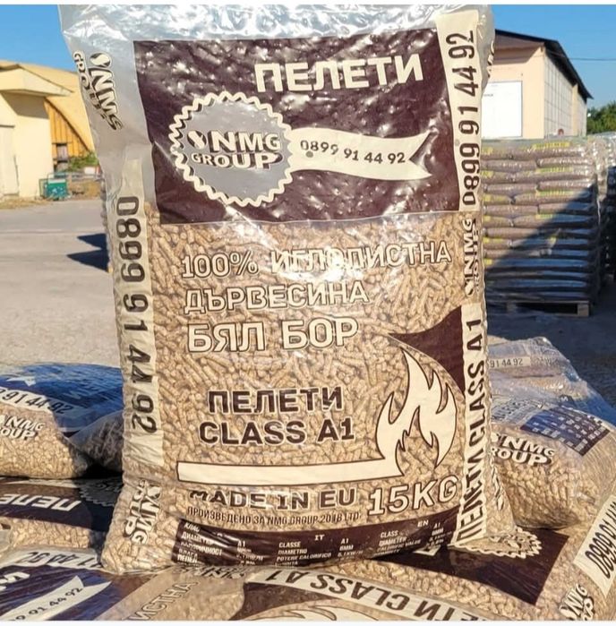 Висококачествени пелети от бял бор