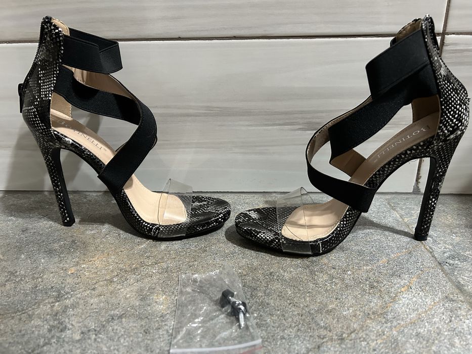 Sandale Botinelli Snake Print NOI cu Toc 12 cm – Stil Modern & Sexy
