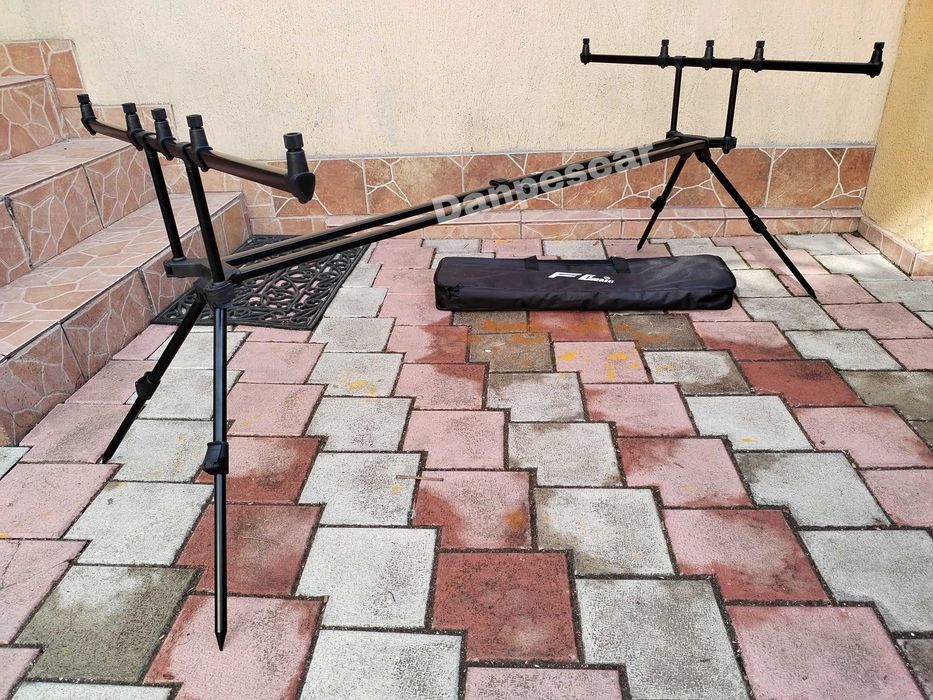 Rod pod FL159 Duo Pod BLACK pentru 3 sau 4 lansete buzz bar 78cm 2025