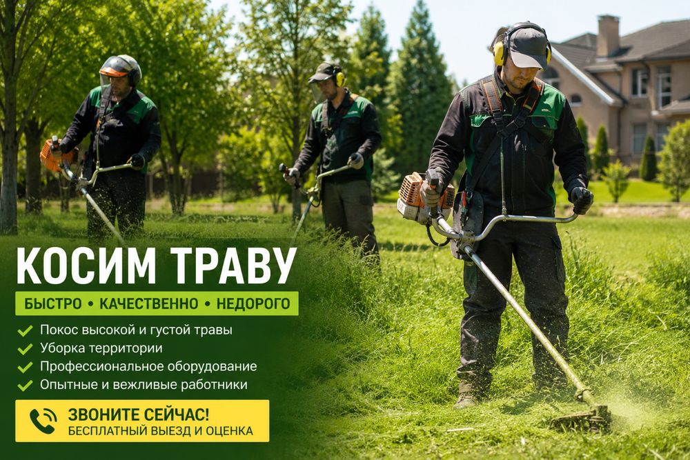 Косим траву быстро и качественно