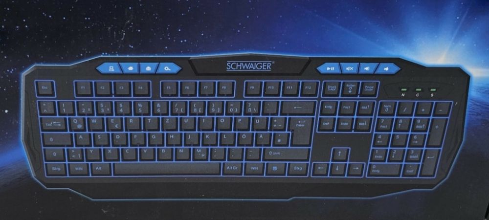 Гейминг клавиатура със синя подстветка GT200