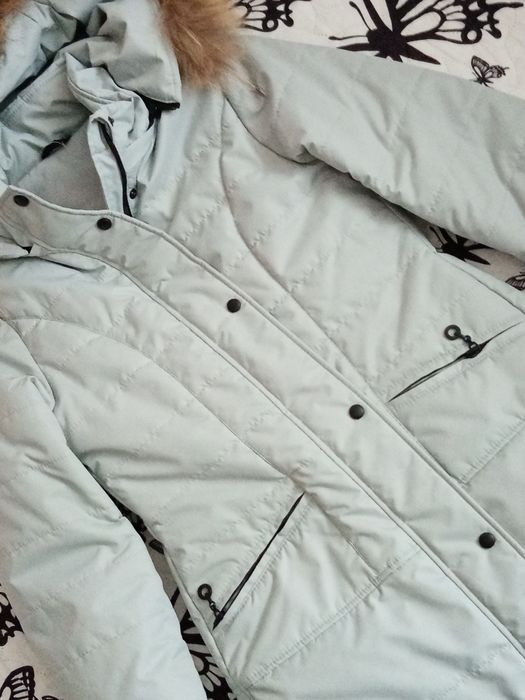 Зимнее пальто-куртка для девочки.  Россия.