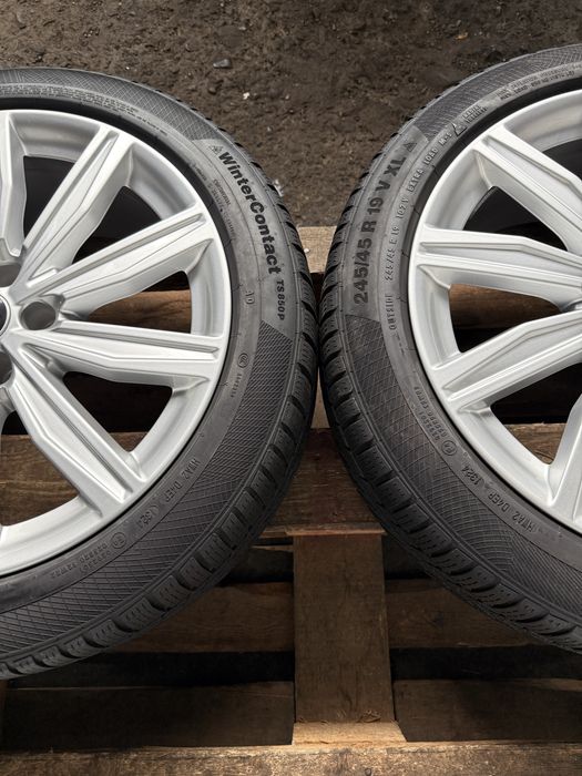 Jante originale Audi A6 cu anvelope iarna Continental 245/45 R19
