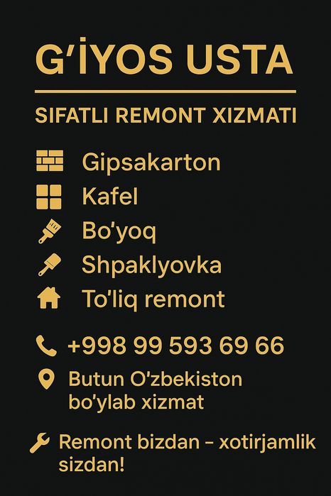 Gepsakarton Malyar Kafelchi Lamenat shkaturka aboi emulsiya Atachenta