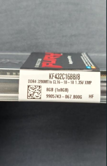 1x 8gb DDR4 3200mhz cl16  Kingston Fury Beast Noua, Sigilata!