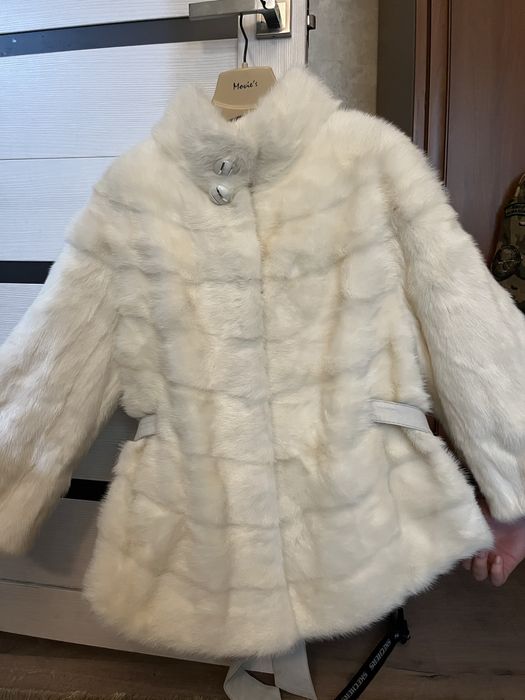 Белая шуба, норка