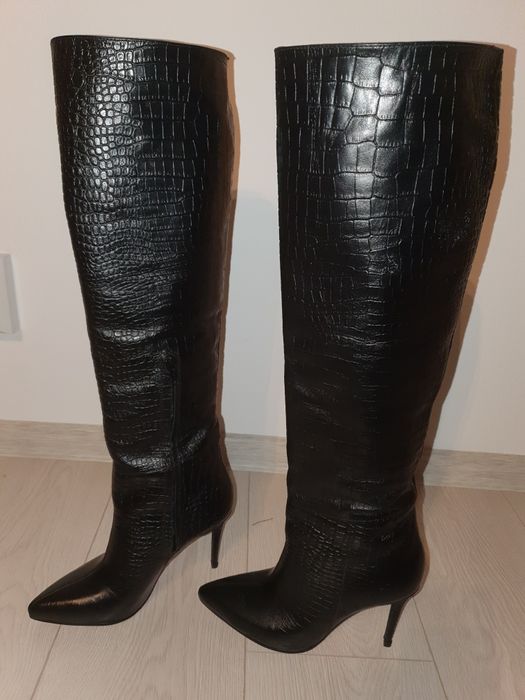 Cizme piele snake stil Louis Vuitton