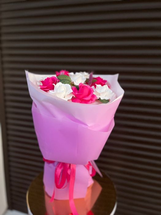 Букет из мыльных цветов