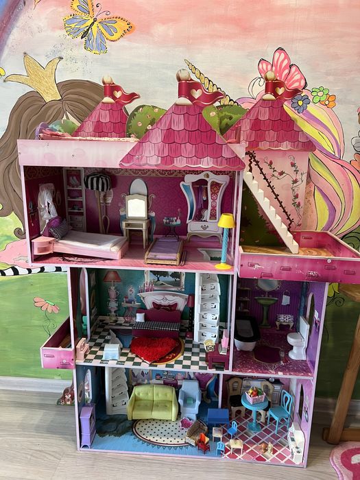 Домик для кукол барби, игрушечный