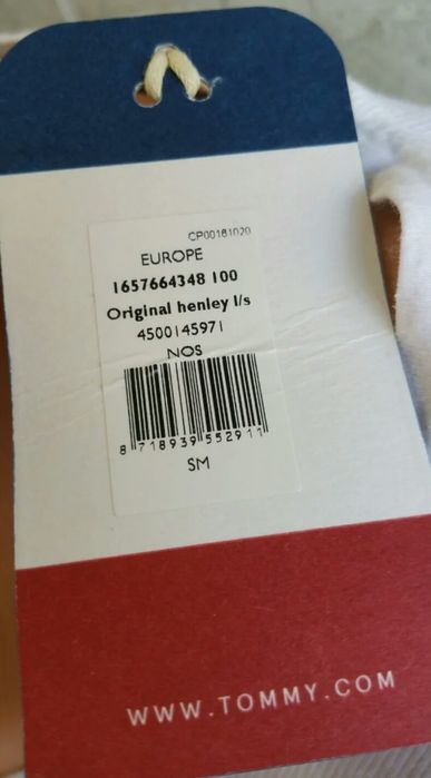 Bluza NOUĂ originala alba tommy hilfiger din bumbac