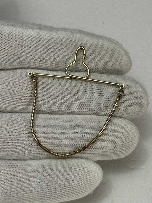 AC DE CRAVATA AUR 14K - Cu lant - Vintage - Doar 430 lei/gr. !