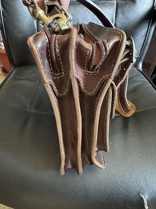 Geanta barbati office Piele de vitel made in Italy