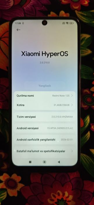 Telefon:Redmi note 12 s