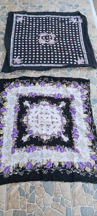 Ръчно бродирано каре и кърпи за глава за народна носия