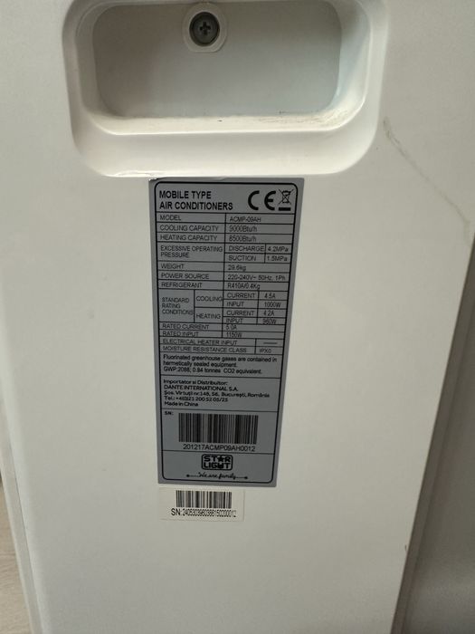 aparat de aer condiționat portabil