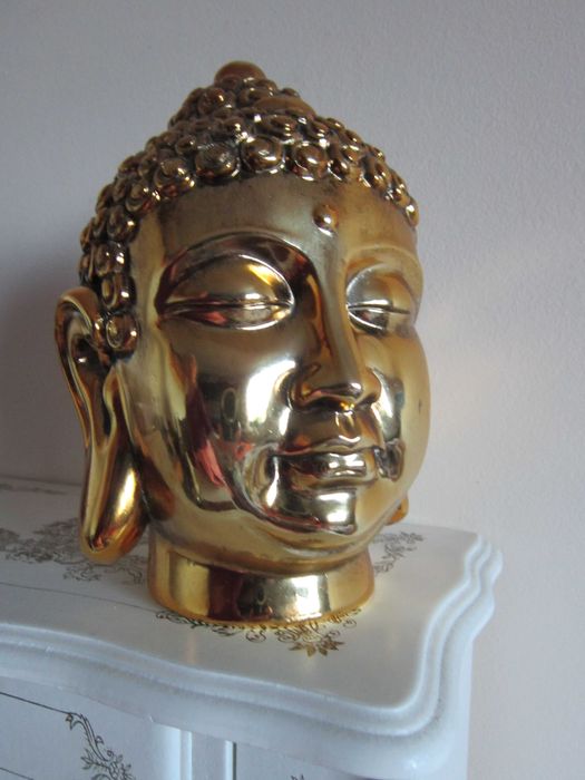 cadou rar Feng Shui Buddha auriu Olanda 1990 dimensiuni 18x 11cm