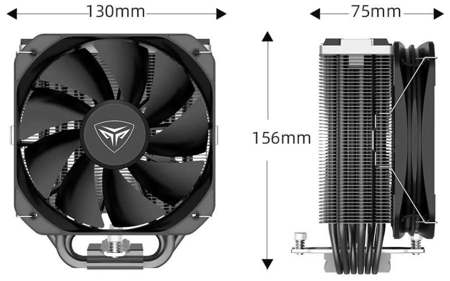 Кулер для ЦП PCcooler K6 BK